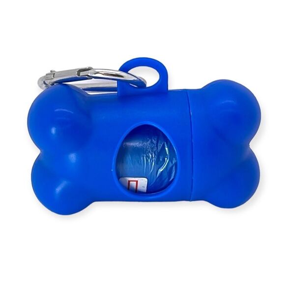 NWT Blue Dog Bakery Dog Poop Bag Dispenser & Clip (Includes Bags) - Picture 2 of 4